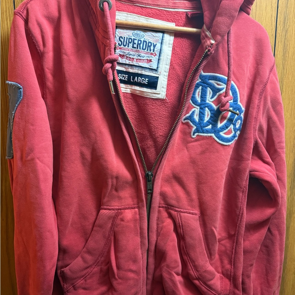 Superdry Vibrant Red Jacket with Logo